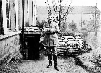 General Charles Marie Emmanuel Mangin (1866-1925) in Front of his Post, 1916